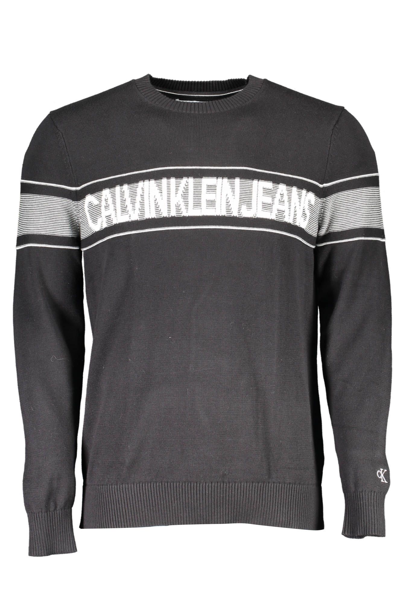 

Черный хлопковый мужской свитер Calvin Klein