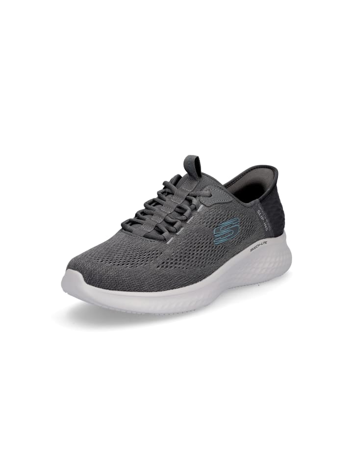 

Кроссовки на шнуровке Skechers, серый