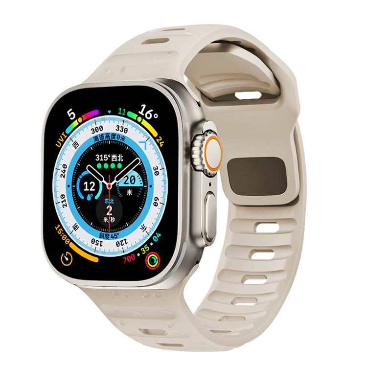 

Vobafe Часы Strap Apple Compatibility Silicone Material, Square buckle silicone - starlight color