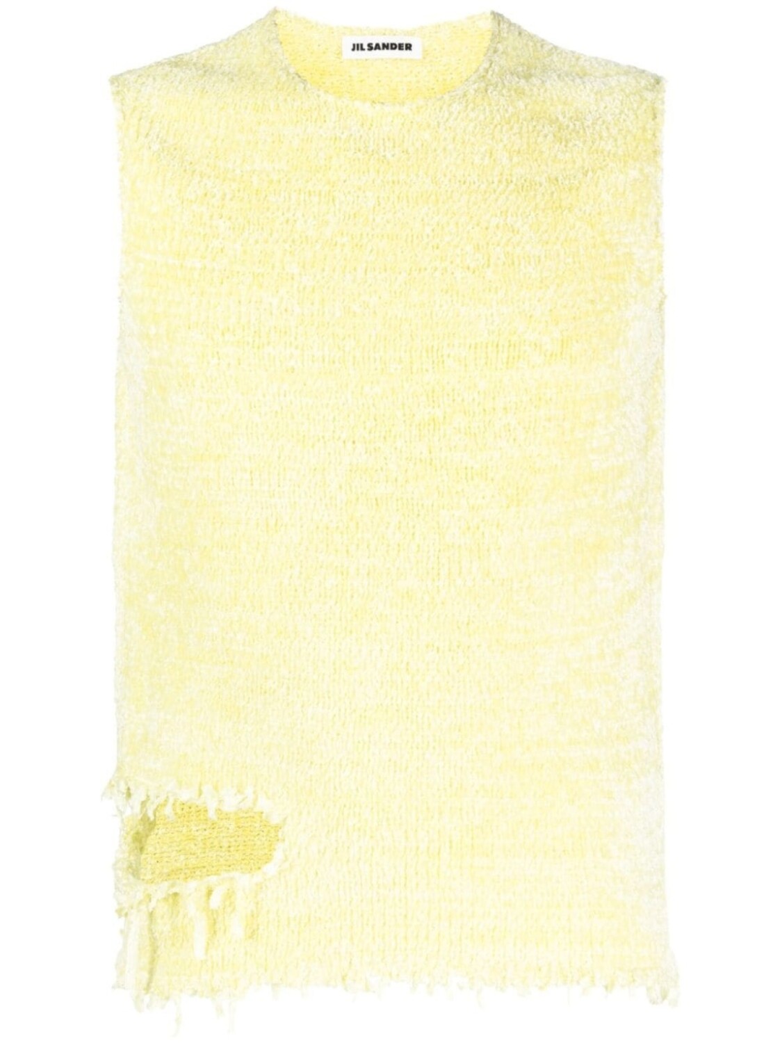 

Jil Sander топ с эффектом потертости, желтый
