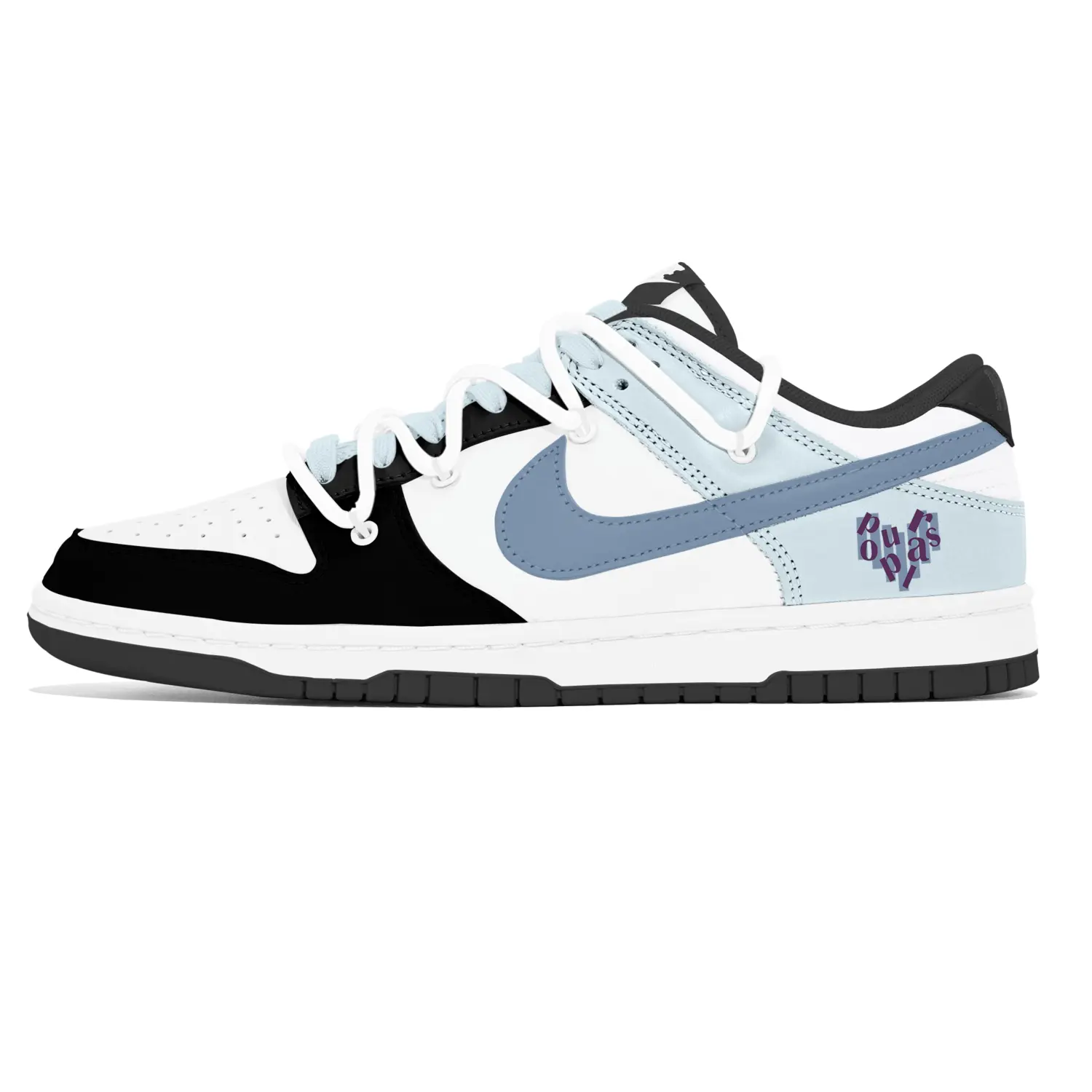 

Nike Кроссовки для скейтбординга Dunk Dust Collection, износостойкие, низкие, мужские, сине-черные
