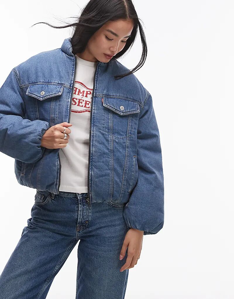 

Утепленная джинсовая куртка Trucker в стиле 90-х, средне-синего цвета Levi's
