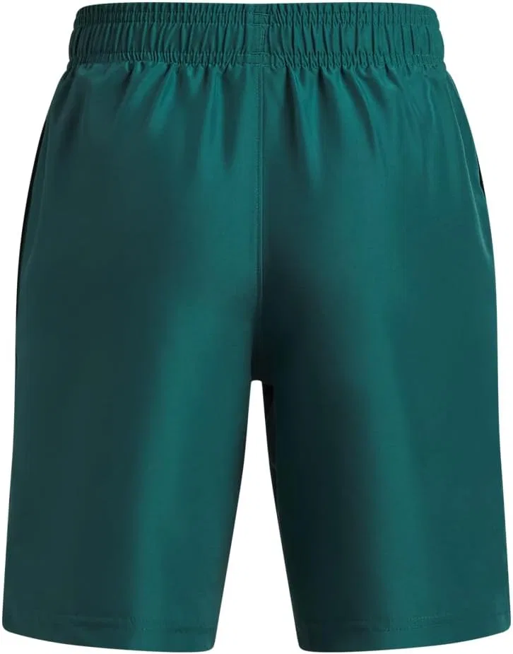 Детские шорты Under Armour Tech Woven Workmark, (338) Rack Green//Fade Green — фото 3