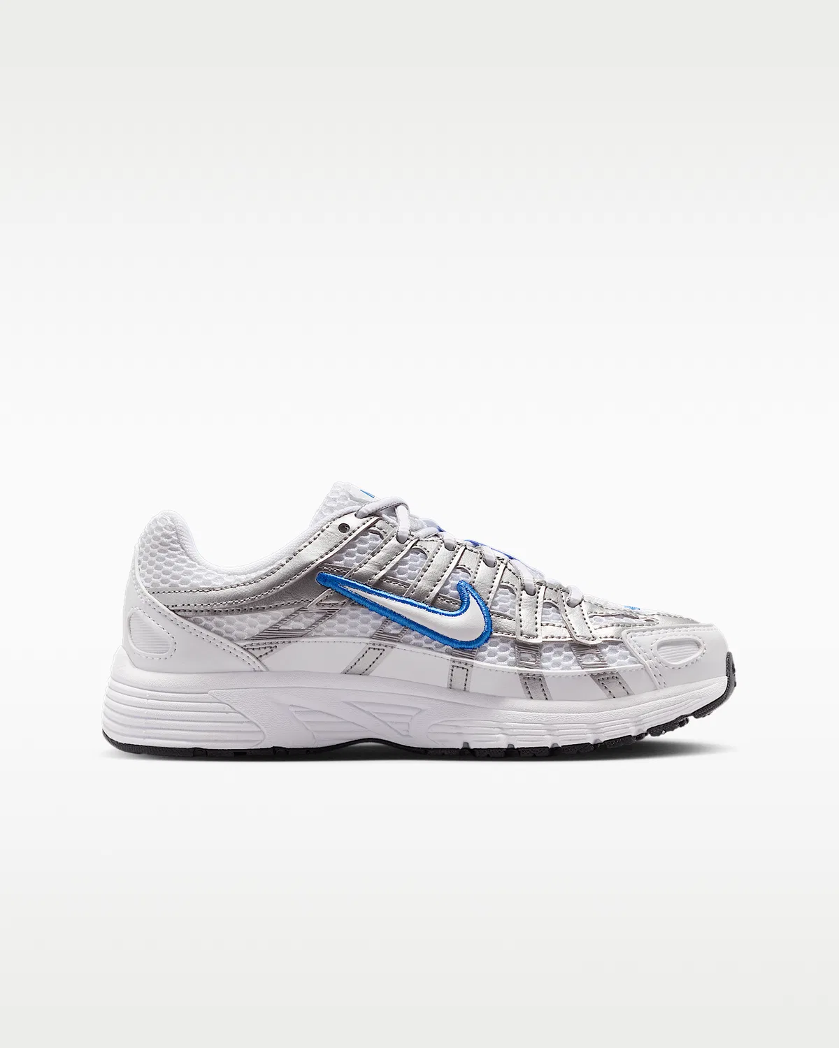 Кроссовки Nike P-6000 для детей, White/Blue Crystal/Metallic Silver/White — фото 3