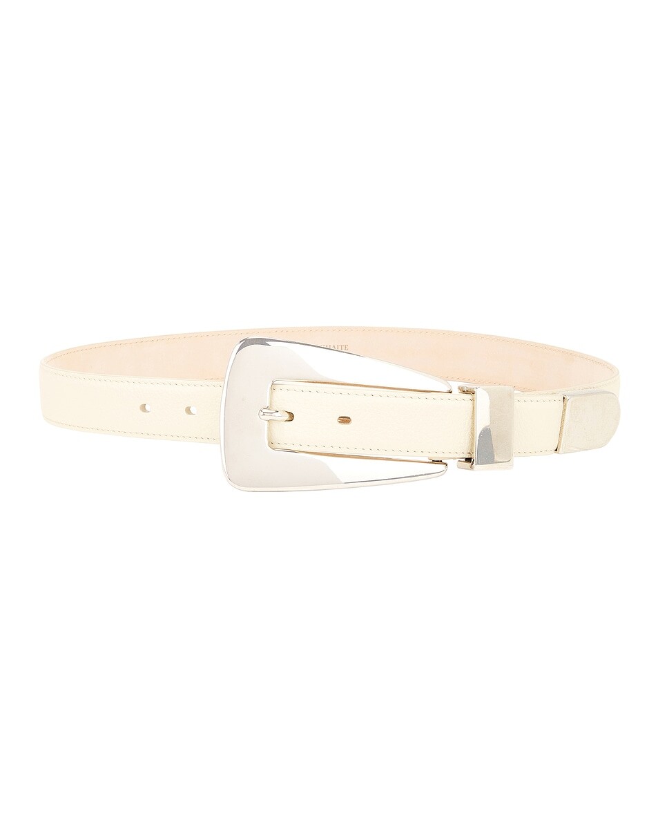 

Ремень Lucca, античное серебро, 30 мм Khaite, цвет Dark Ivory