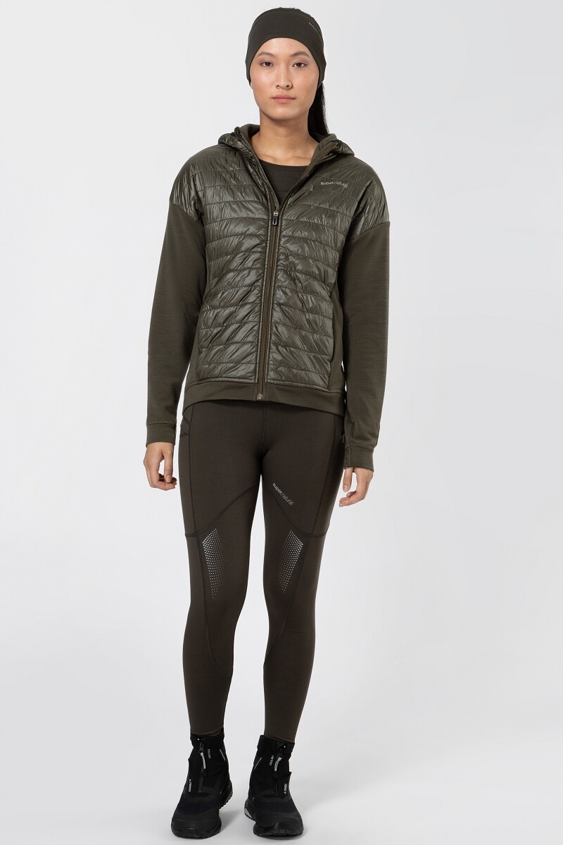 

Куртка софтшелл super.natural Merino Jacke mit Primaloft Bio und Softshell, зеленый