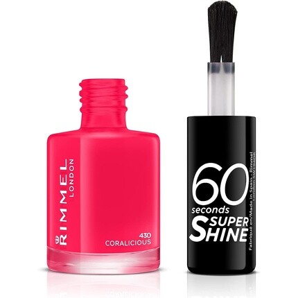 Лак для ногтей London 60 Seconds Super Shine 430 Coralicious 8 мл, Rimmel — фото 2