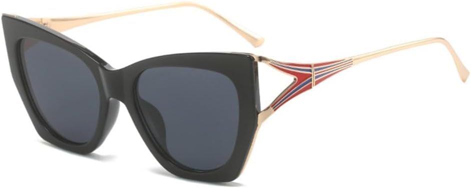 

Модные солнцезащитные очки «кошачий глаз» для женщин и мужчин, с градиентными линзами, металлической оправой, роскошные трендовые очки с защитой от УФ-излучения UV400 LVTFCO, C2