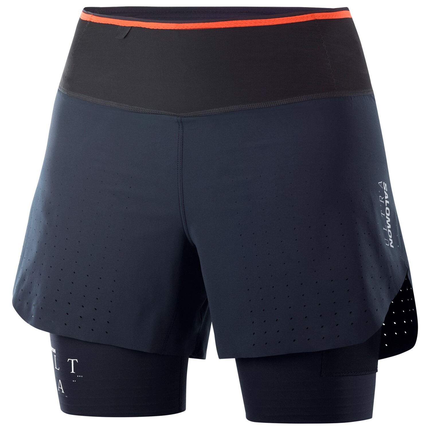 

Шорты для бега Salomon Women's S/Lab Utra François D'Haene 2in1 Shorts, цвет Night Sky/Night Sky