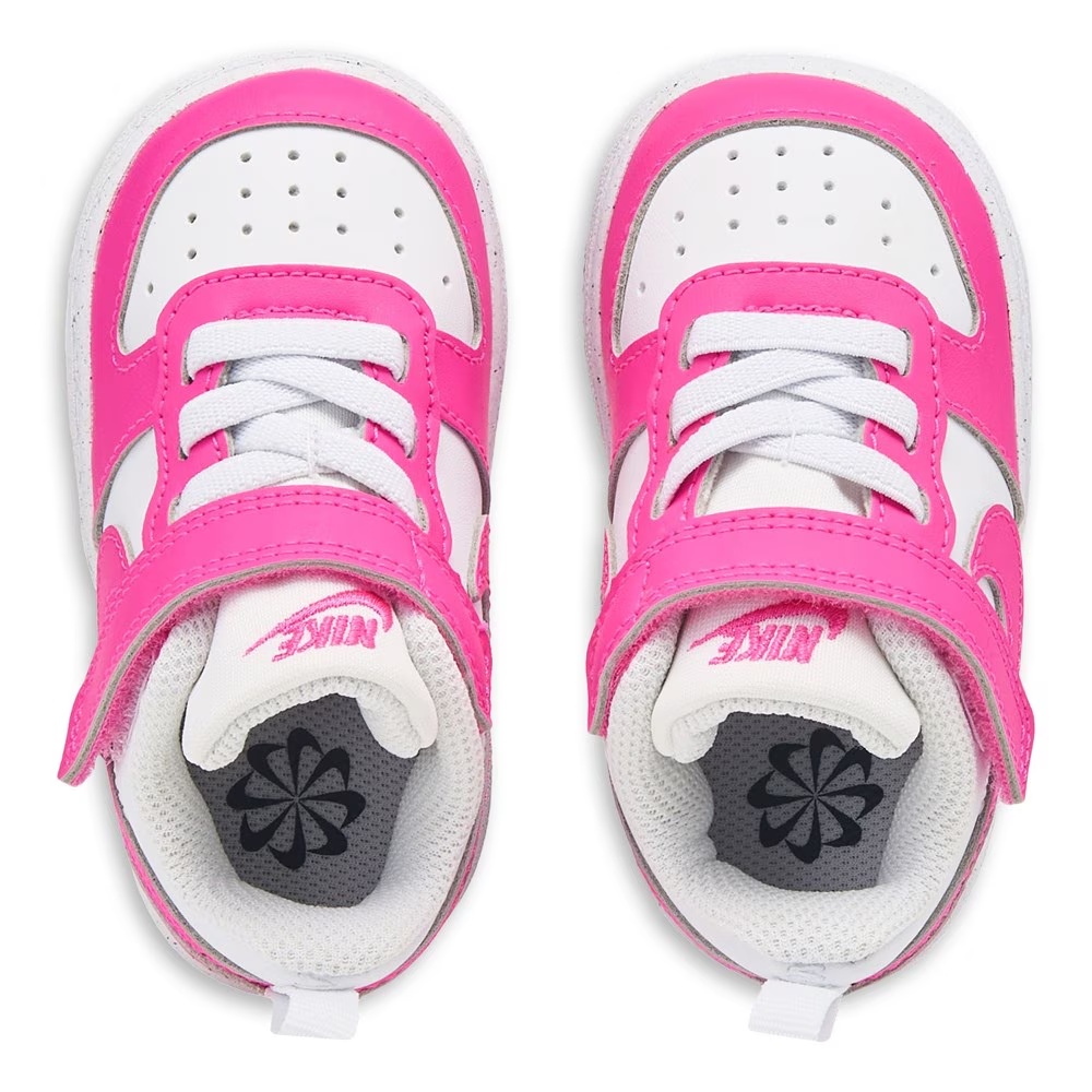 Детские кроссовки court borough low recraft для малышей Nike, pink/white — фото 4