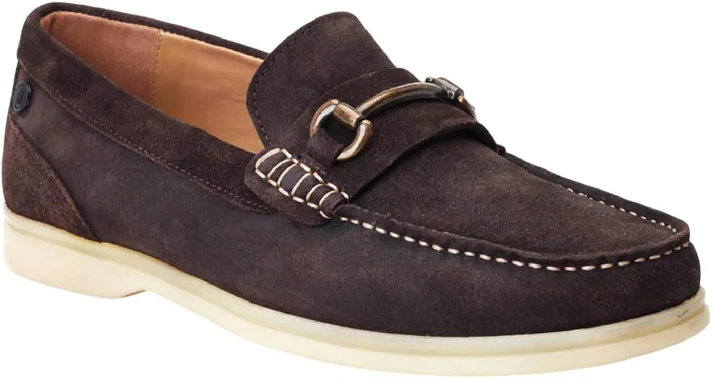 Лоферы замшевые Base London Suede Loafers, Burnt Brown