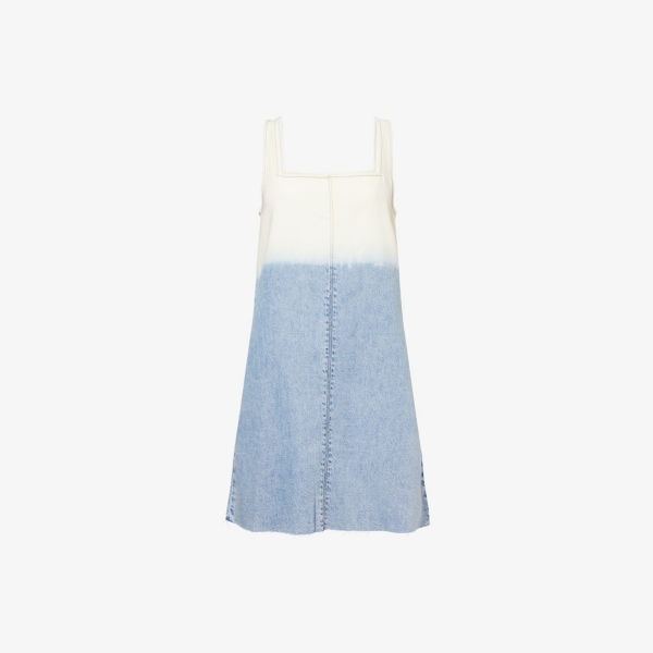 

Джинсовое мини-платье с квадратным вырезом Jayde Rag & Bone, цвет blchs