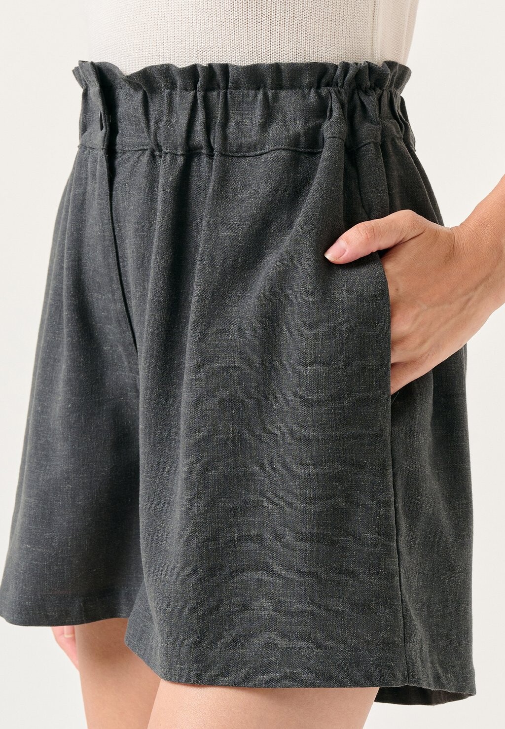 

Шорты LOOSE FIT HIGH WAIST LINEN SHORTS Jimmy Key, антрацит