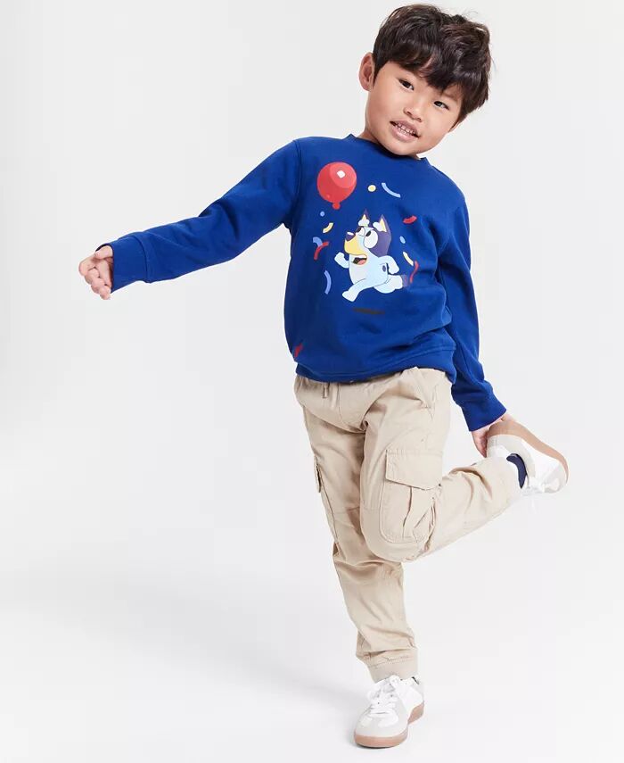 

Свитшот Bluey Crewneck для малышей и малышей Macy's, синий