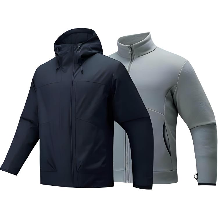 

ANTA Куртка мужская базовая, Basic Black/Silent Gray