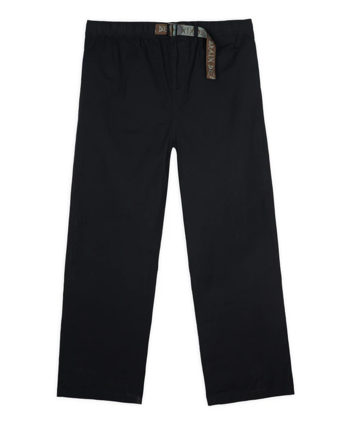 

Черные брюки со шнурком и пряжкой в виде D-образного кольца. Brain Dead, черный