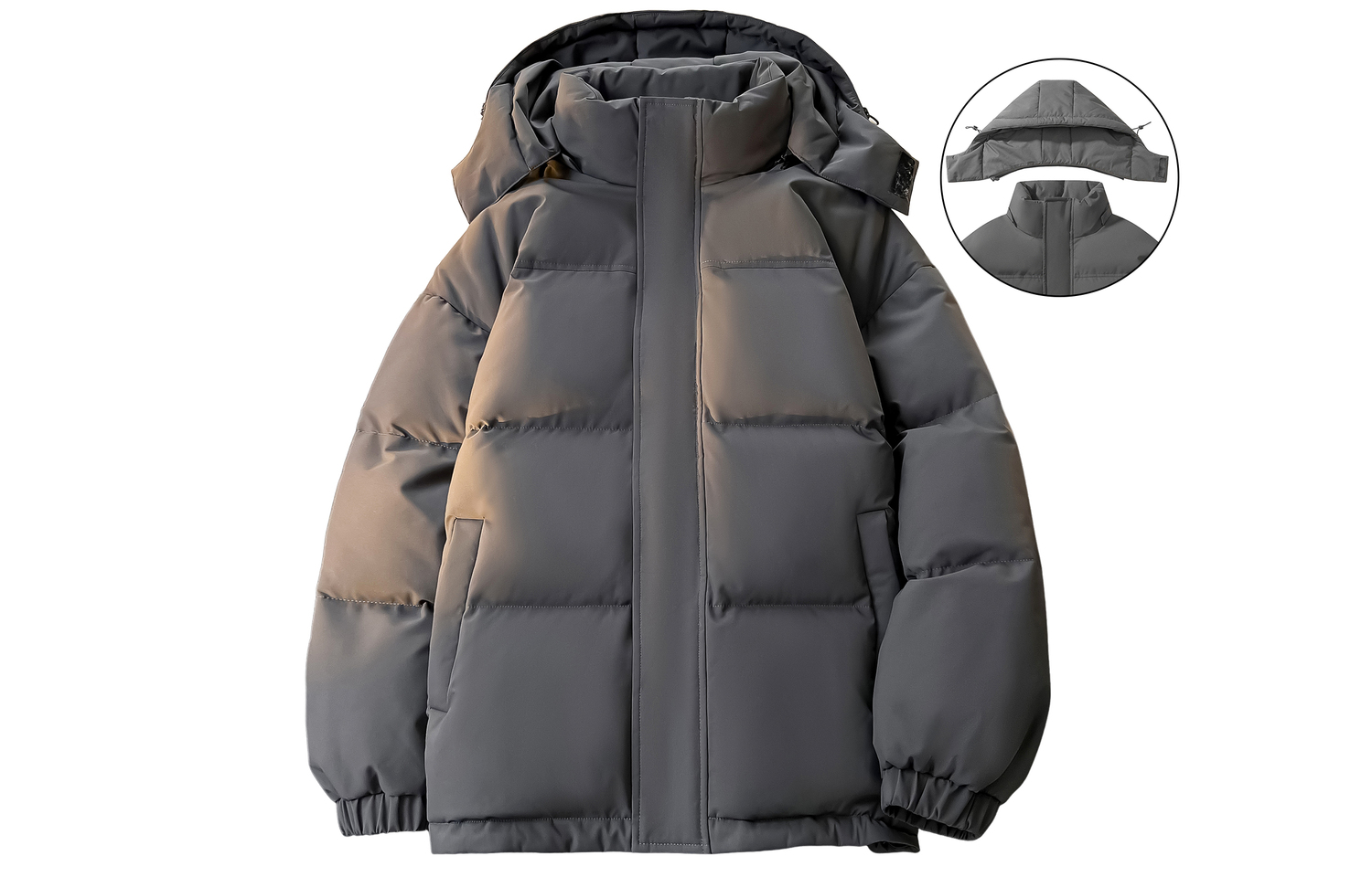 

WARRIOR Пуховик Huichao Riding The Wind Collection унисекс, Dark Gray[Hats & Caps Detachable]