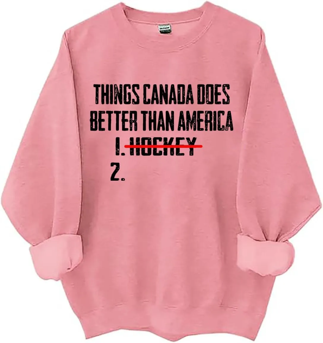 

Толстовка с принтом "Things Canada Does Better Than America", канадский юмор про хоккей LNDOCAI