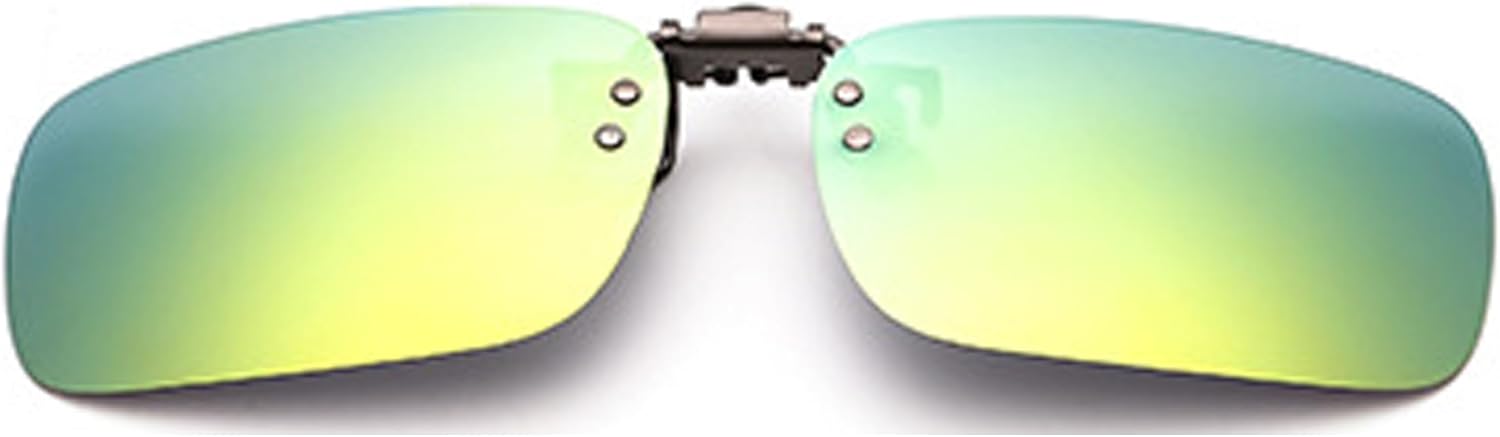 

Поляризованные солнцезащитные очки Onrtry с откидной застежкой, надеваемые поверх очков с диоптриями, для женщин и мужчин, с металлической застежкой и без оправы, A12 Mirrored Green