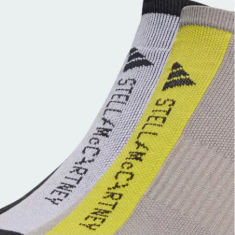 Носки женские 2 пары Adidas, 2 pack (dove серый/bright neon зеленый+черный/белый) — фото 3