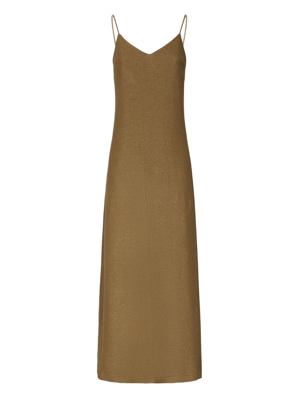 

Платье макси Melfi с V-образным вырезом MAX MARA, коричневый