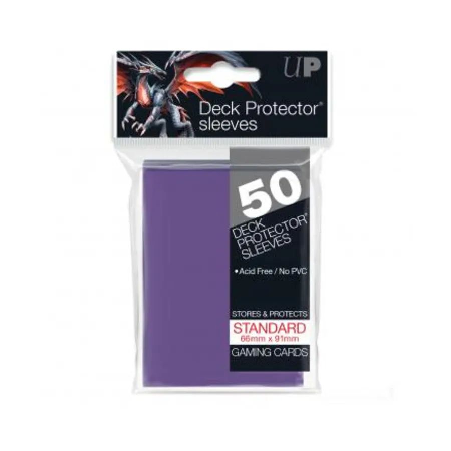 

Стандартные рукава для карточек — сплошной фиолетовый (50), Card Sleeves - Standard - Blue & Purple (Ultra Pro)