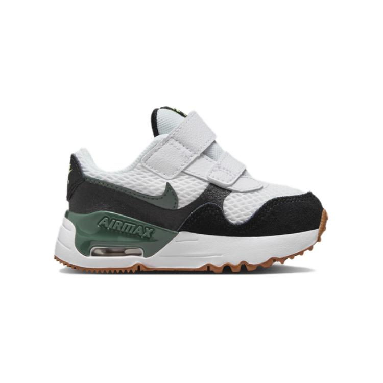 Кроссовки Nike Air Max SYSTM Low Top для малышей, цвет Vintage Green/Black/Light Yellow Green — фото 2