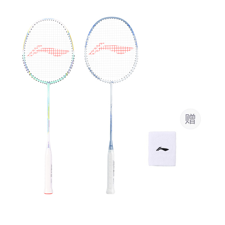 

LINING Полноуглеродная ракетка для бадминтона, тип Control, универсальная, для защиты, продвинутый уровень, 675 мм, Cyan+Light Blue