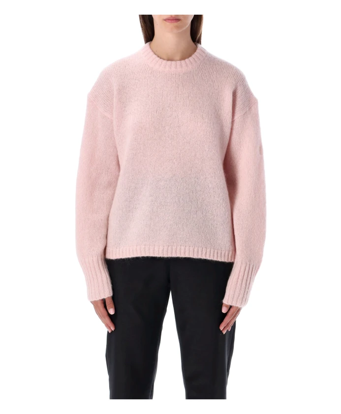 

Розовый вязаный свитер осень-зима 2025 By Malene Birger, розовый