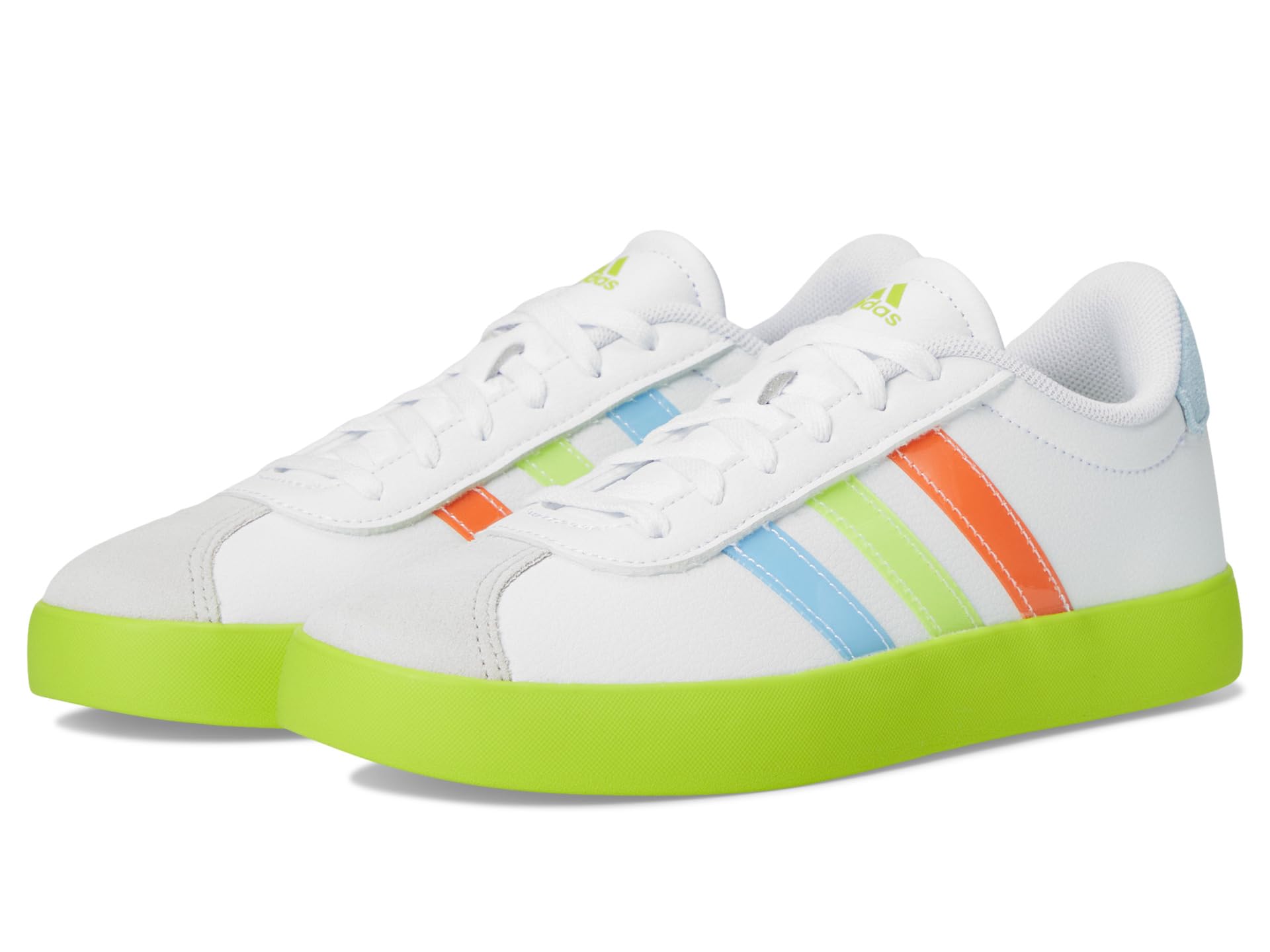 

Кроссовки Adidas Kids Vl Court 3.0 Sportswear Shoes, White/Clear Sky/Solar Slime