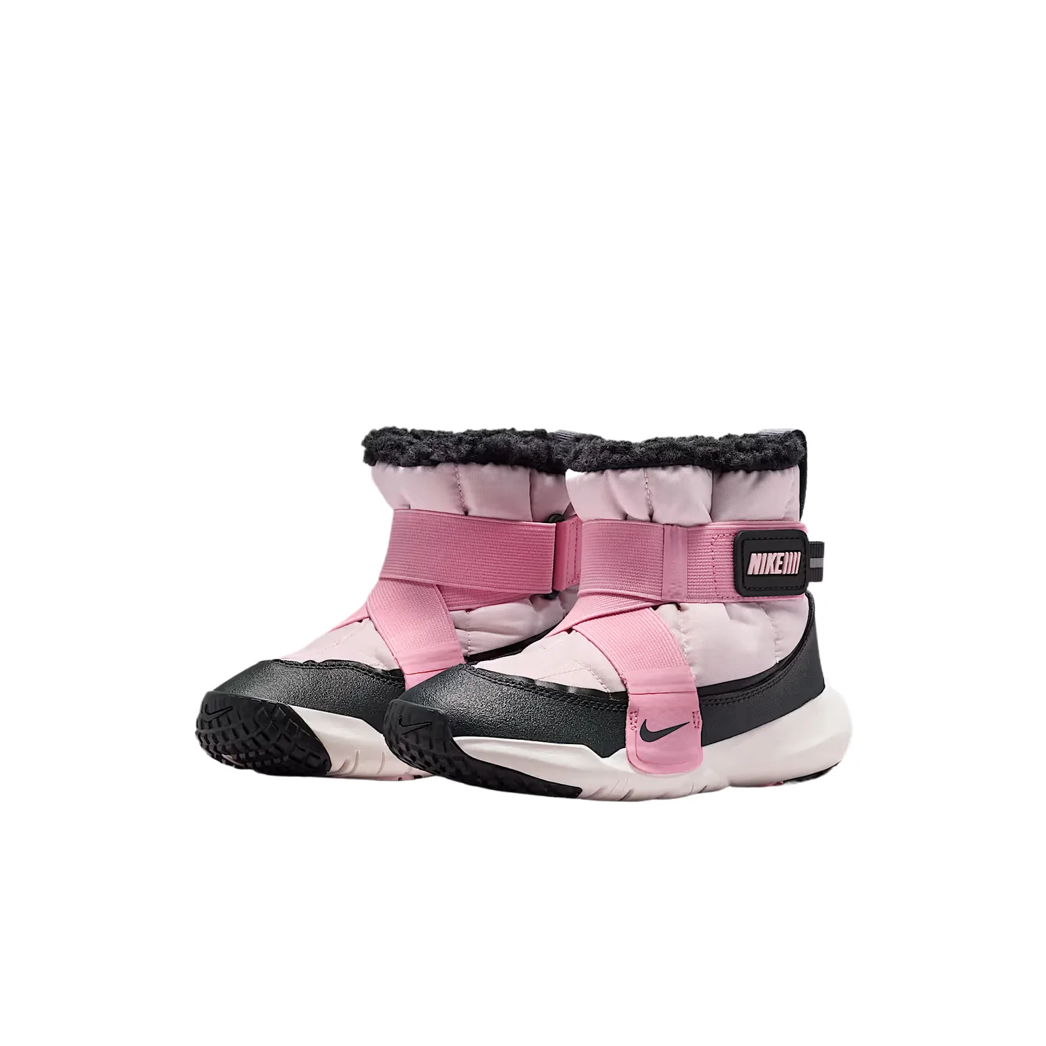 Nike Детские термоботинки Flex Advance Fabric Pearl Powder/Medium Soft Pink/Black/Coal Black — фото 4