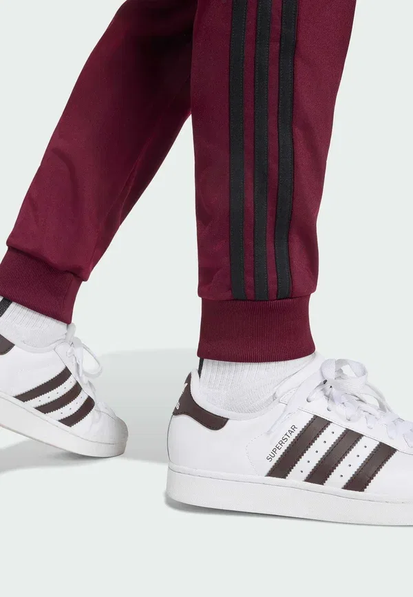 Штаны спортивные детские Adidas Originals, бордовый — фото 3