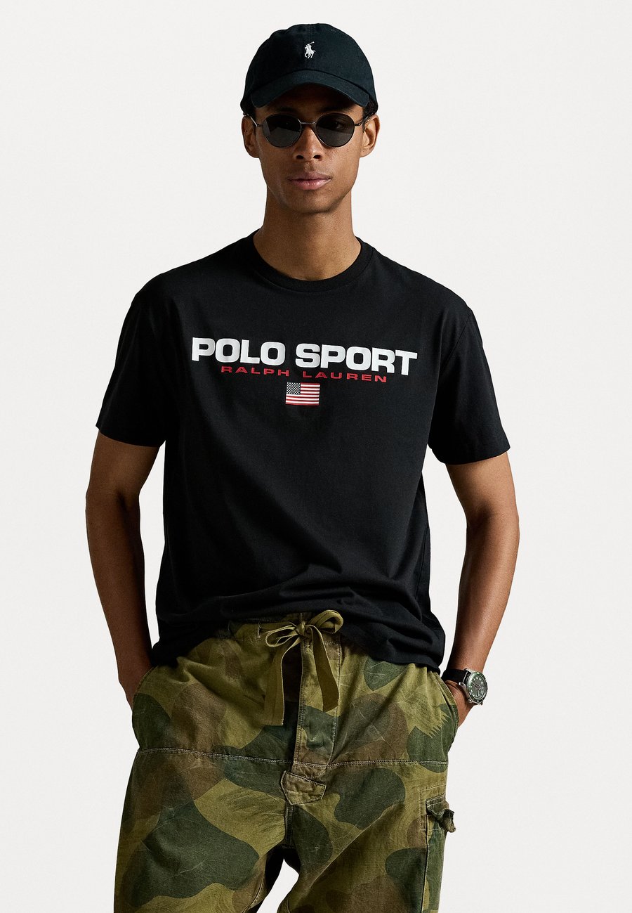 

Футболка Polo Ralph Lauren CLASSIC FIT POLO SPORT JERSEY T-SHIRT, Black/White/Blue