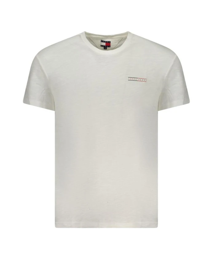 

Классическая белая футболка с круглым вырезом Tommy Hilfiger, белый