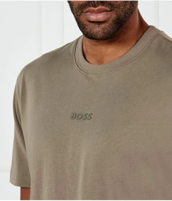 Футболка 10 regular fit Boss Green, коричневый — фото 4