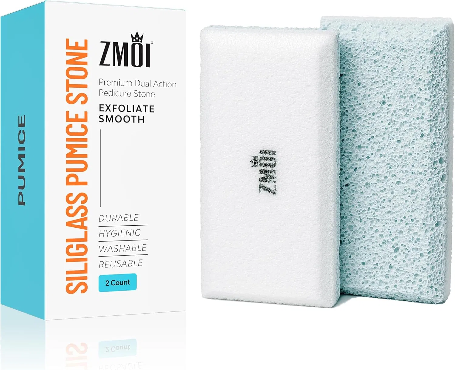 Двусторонняя пемза Siliglass для ног и рук Zmoi