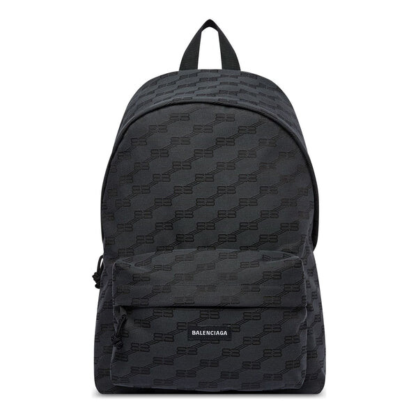 

Сумка bb monogram signature medium backpack 'black' Balenciaga, черный