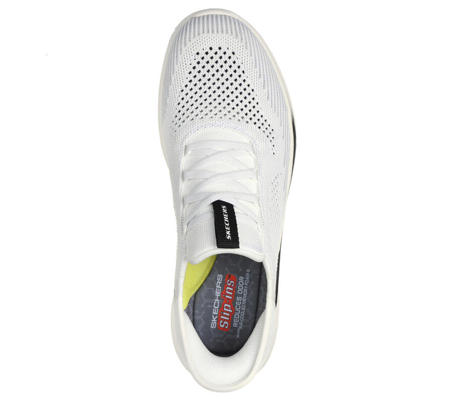 SKECHERS Мужские кеды SLADE QUINTO Slip-On белого цвета — фото 2