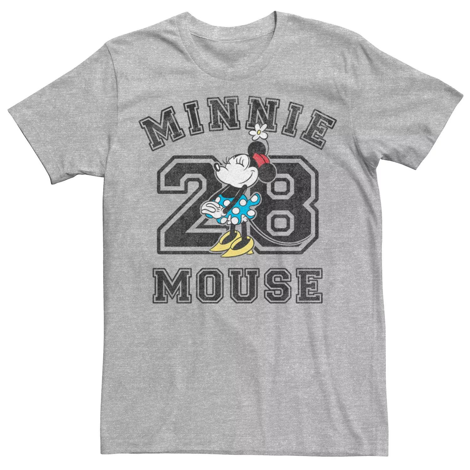

Мужская футболка Disney Minnie Mouse Varsity #28 с портретом Licensed Character