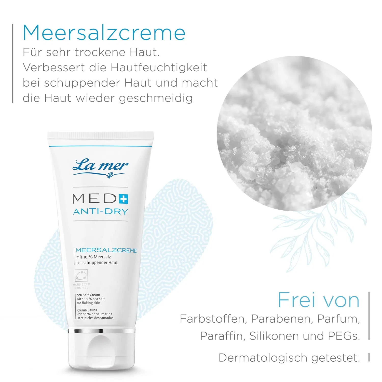 Крем для лица La Mer — И тела «MED+ Anti-Dry Sea Salt Cream» от ‎, 50 мл — фото 3