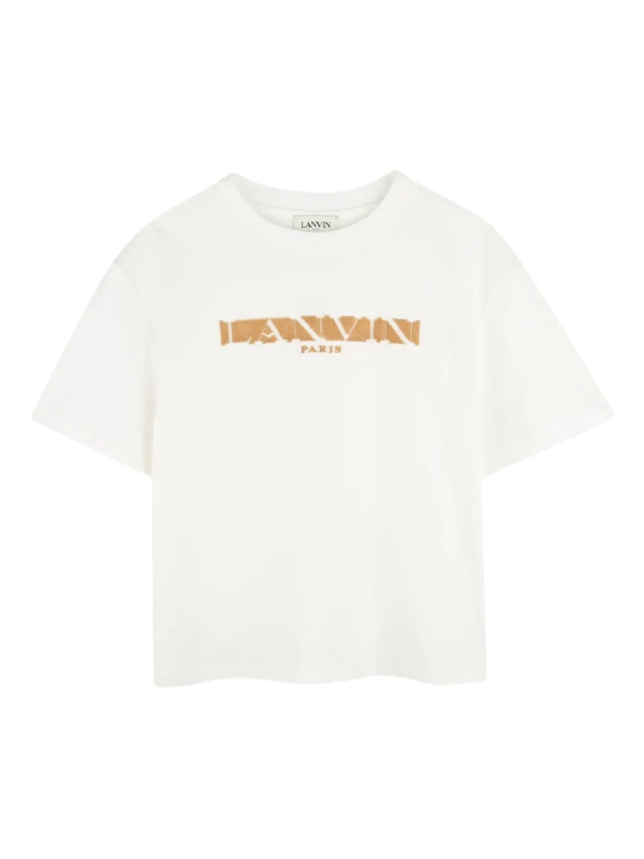 

Lanvin Enfant футболка с логотипом, белый