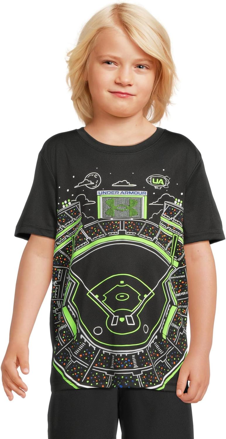 

Футболка с коротким рукавом Tech Baseball Field Under Armour Kids, Black
