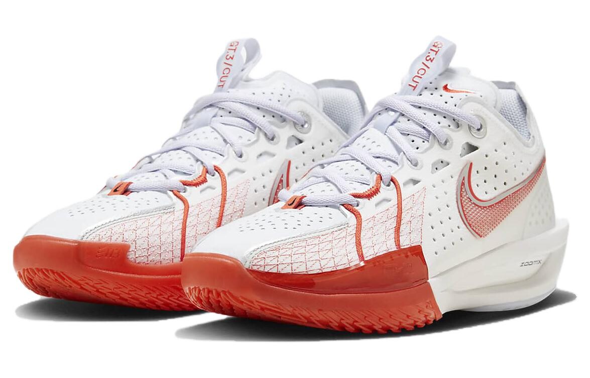 Nike Air Zoom G.T. Баскетбольные кроссовки Cut 3 унисекс, Белый/Красный — фото 3