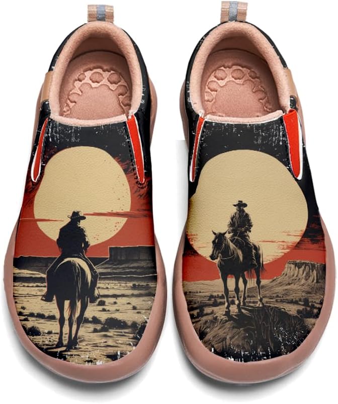 

Мужские кожаные лоферы Onehorse, слипоны для повседневной носки и путешествий, ковбойская раскрашенная обувь, Cowboy_10