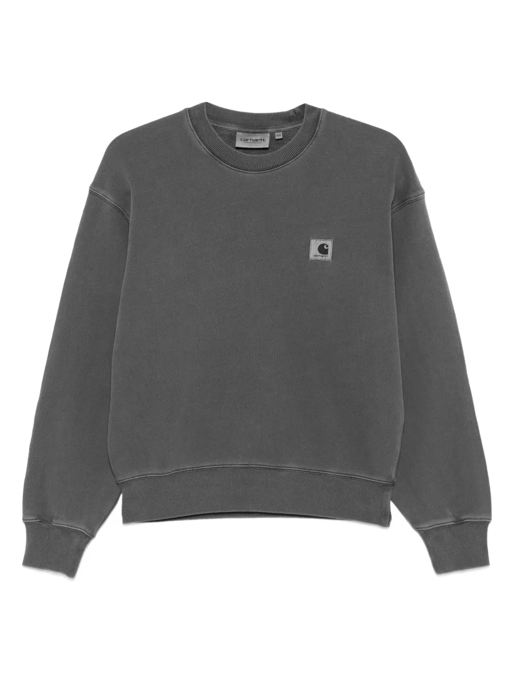 

Хлопковый свитшот с квадратным логотипом CARHARTT WIP, серый