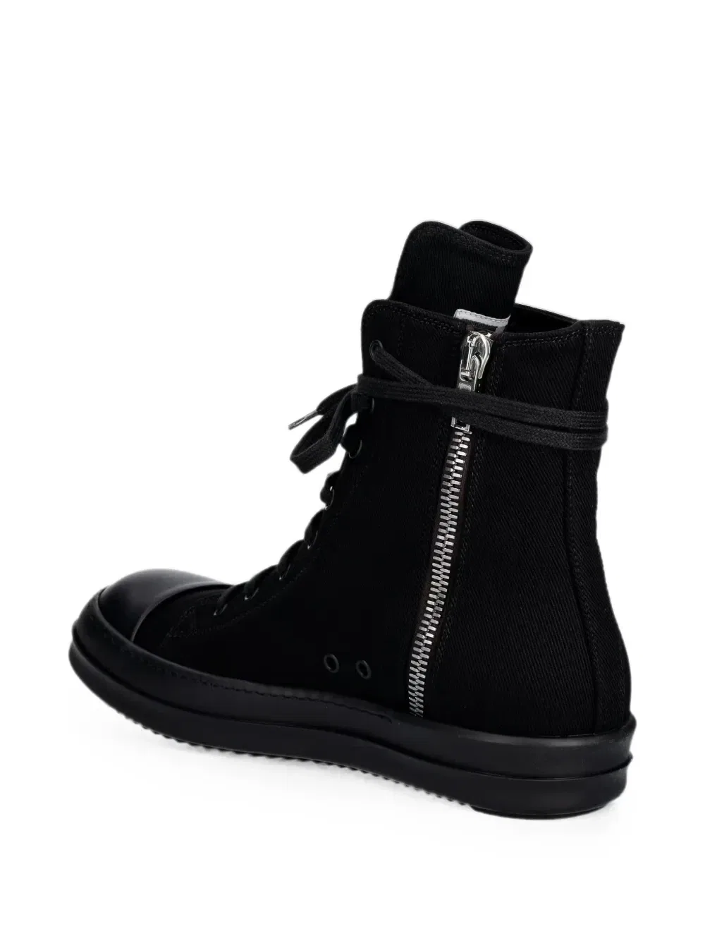 Кроссовки на шнуровке с молнией Rick Owens Drkshdw, черный — фото 3