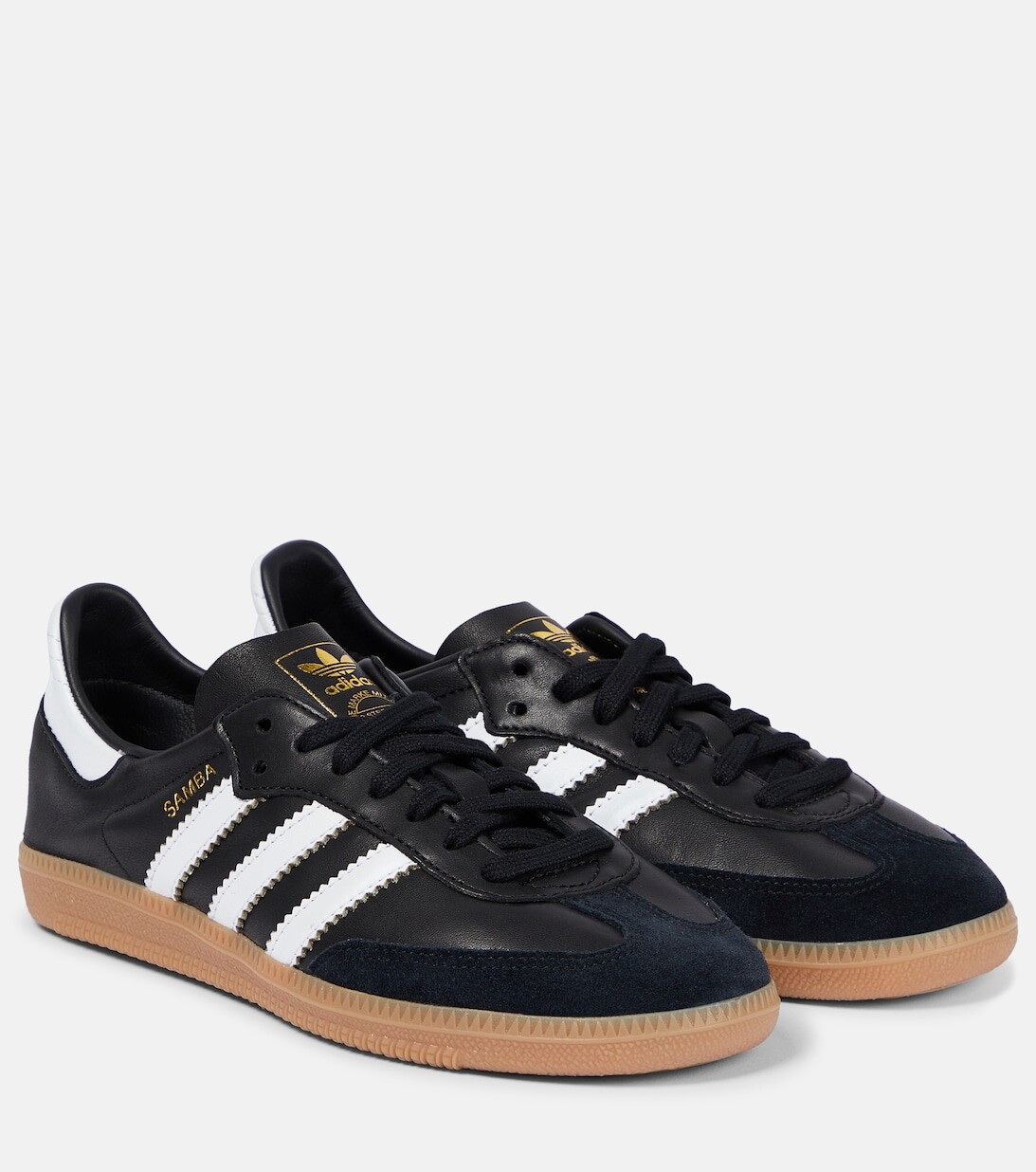 Кожаные кроссовки Samba Collapsable Adidas, белый