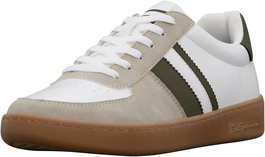 Мужские кроссовки Ben Sherman Hyde, White Olive Rubber