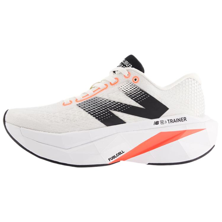 New Balance Кроссовки женские NB FuelCell SuperComp Trainer V3 с низким верхом, устойчивые к истиранию, белые, черные