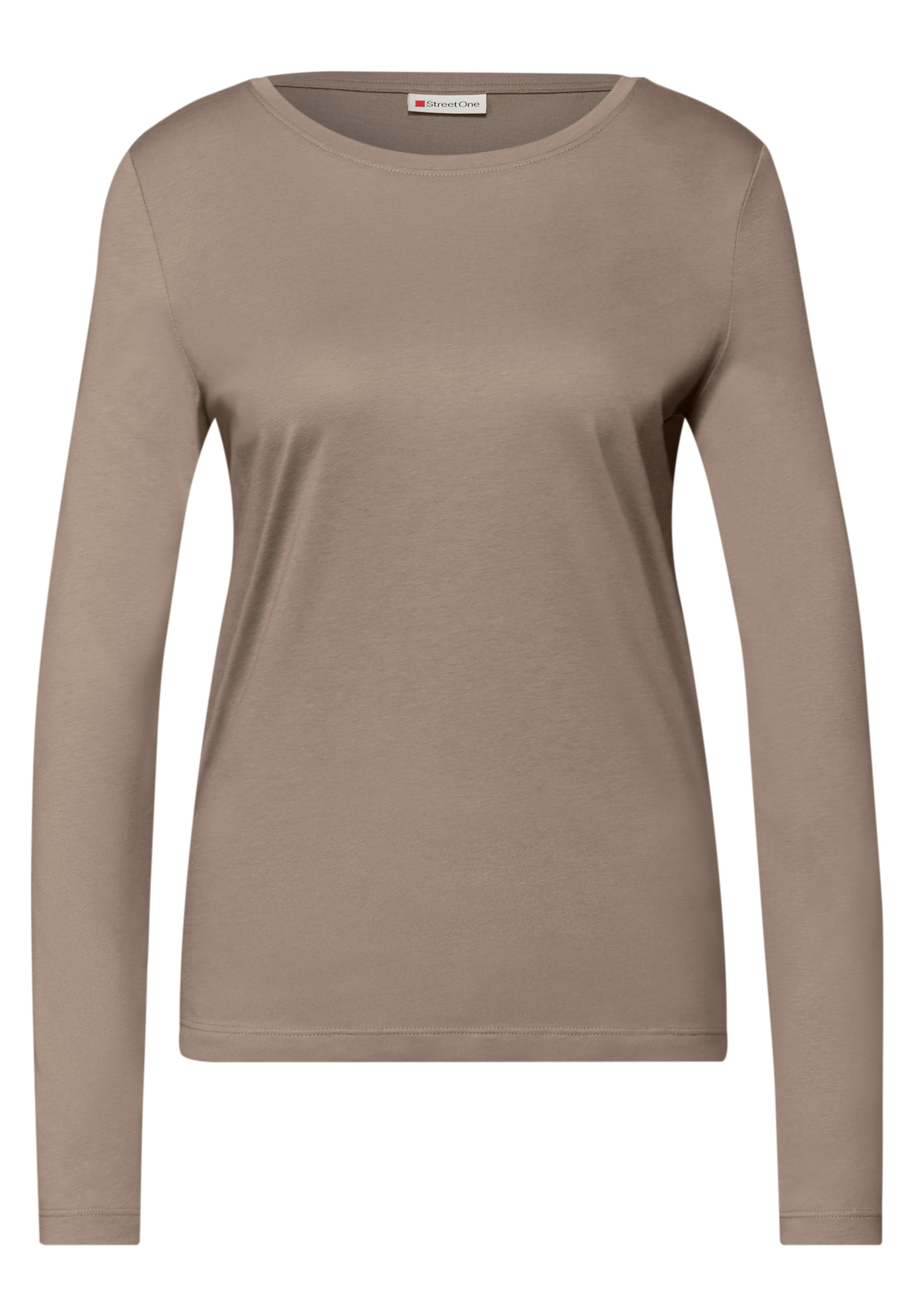 

STREET ONE Лонгслив в коричневом цвете